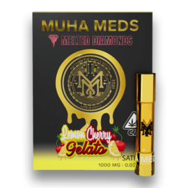 Muha Meds Lemon Cherry gelato Melted Diamonds 1G Carts | SATIVA