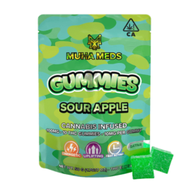 Muha Meds Sour Apple Infused Gummies