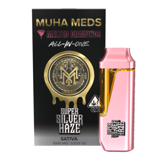 Muha Meds Super Silver Haze Melted Diamonds Disposables