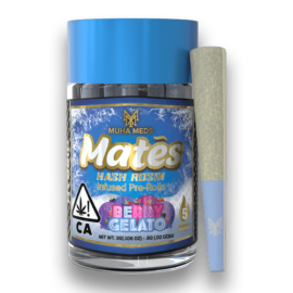 Muha Mates Berry Gelato Hash Rosin Pre-rolls