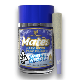 Muha Mates White Widow Hash Rosin Pre-rolls